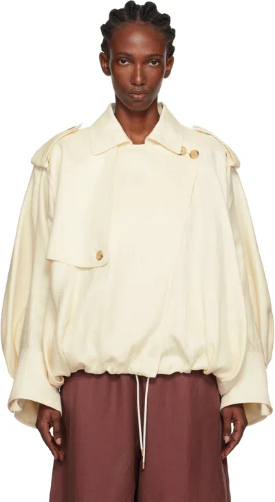 Gabriela Hearst Long Sleeve Casual Jacket In Neutral
