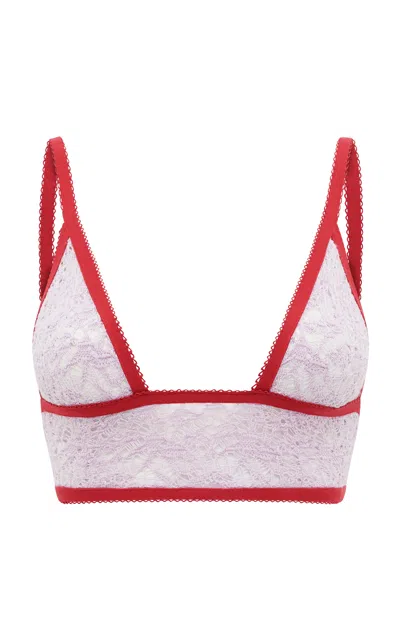 Gabriela Hearst Belen Wool-silk Bra In Purple