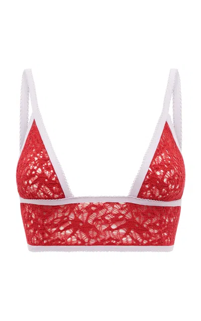 Gabriela Hearst Belen Wool-silk Bra In Red