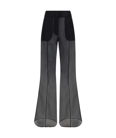 Gabriela Hearst Belt-loop Casual Pants In Gray