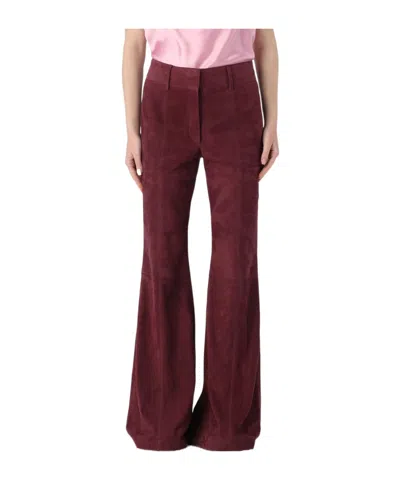 Gabriela Hearst Belt-loop Casual Pants In Red