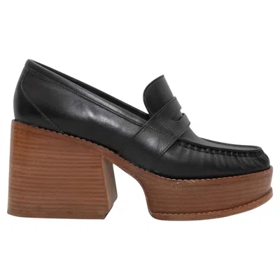 Pre-owned Gabriela Hearst Black  Platform Loafers Size 40