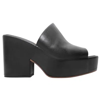 Pre-owned Gabriela Hearst Black  Platform Slide Sandals Size 40