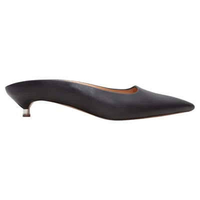 Pre-owned Gabriela Hearst Black  Pointed-toe Leather Mules