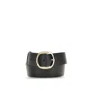 Gabriela Hearst Black Leather Regular Women's Belt In Black