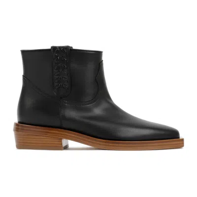 Gabriela Hearst Black Leather Reza Bootie