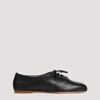 GABRIELA HEARST BLACK NAPPA LAMB LEATHER MAY FLAT