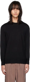 Gabriela Hearst Men's Palco Solid Wool Crew Sweater In Black