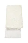 Gabriela Hearst Blaine Scarf In Ivory Silk Virgin Wool Jacquard In Ivory