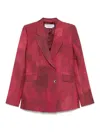 Shop Gabriela Hearst Blazer - Rojo Oscuro In Dark Red