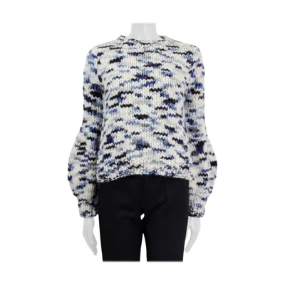 Pre-owned Gabriela Hearst Blue Cashmere 2022 Clarissa Space-dye Crewneck Sweater Xs
