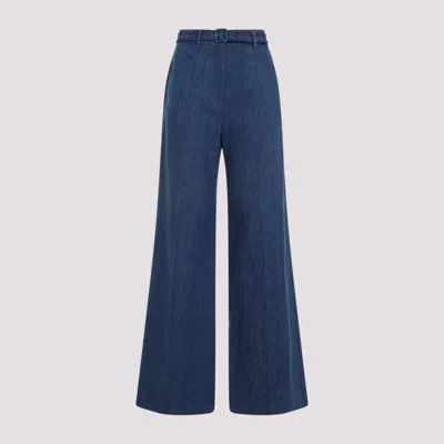 GABRIELA HEARST BLUE WIDE LEG JEANS
