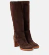 Gabriela Hearst Bocca Suede Knee-high Boots In Brown