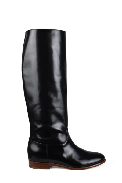 Gabriela Hearst Patent Leather Boots In Black