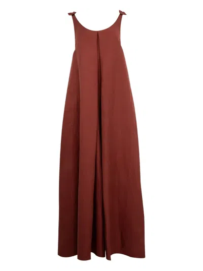 GABRIELA HEARST BOW-EMBELLISHMENT MAXI DRESS