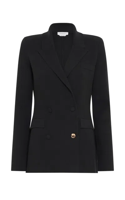 Gabriela Hearst Bowen Knit Jacket In Black Merino Wool Cashmere