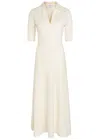 Gabriela Hearst Bradley Wool-blend Midi Dress In Gold
