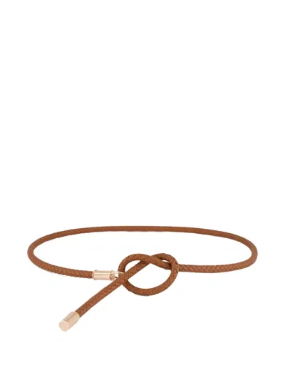 Gabriela Hearst Braided Rope Belt In Brown