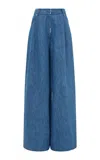 Gabriela Hearst Brenn Rigid Low-rise Wide-leg Jeans In Medium Wash