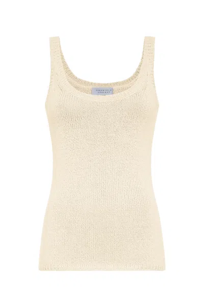 Gabriela Hearst Brigid Knit Tank Top In Off White Cashmere In Neutral