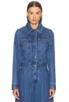 Gabriela Hearst Bronte Jacket In Blue