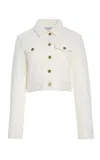 Gabriela Hearst Bronte Jacket In White Recycled Cotton Denim In White