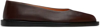 Gabriela Hearst Brown Kati Ballerina Flats In Cho Chocolate