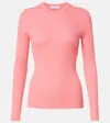Gabriela Hearst Browning Cashmere And Silk Sweater In Pink