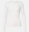 Gabriela Hearst Browning Cashmere And Silk Sweater In White