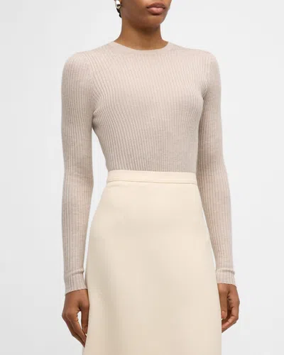 Gabriela Hearst Browning Cashmere Ribbed Top