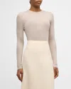 Gabriela Hearst Browning Cashmere Ribbed Top In Oatmeal