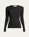 Gabriela Hearst Browning Cashmere-silk Crewneck Sweater In Gray