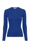 Gabriela Hearst Browning Knit Sweater In Cobalt Cashmere Silk In Blue