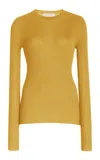 Gabriela Hearst Browning Knit Sweater In Golden Birch Cashmere Silk In Multi