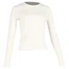 Gabriela Hearst Browning Knit Sweater In Ivory Cashmere Silk In White