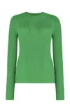 Gabriela Hearst Browning Knit Sweater In Peridot Green Cashmere Silk In Peridot Green
