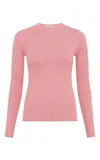 Gabriela Hearst Browning Ribbed-knit Cashmere-silk Sweater In Rosa