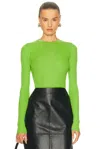Gabriela Hearst Browning Knit Top In Green