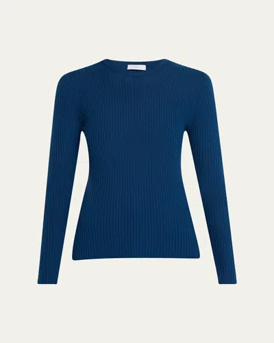 GABRIELA HEARST BROWNING LONG-SLEEVE CASHMERE-SILK TOP