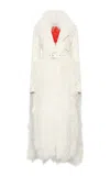 Gabriela Hearst Brymwylf Detachable-shearling Leather Coat In Ivory