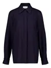 Gabriela Hearst Buttoned Long-sleeve Shirt In Purple