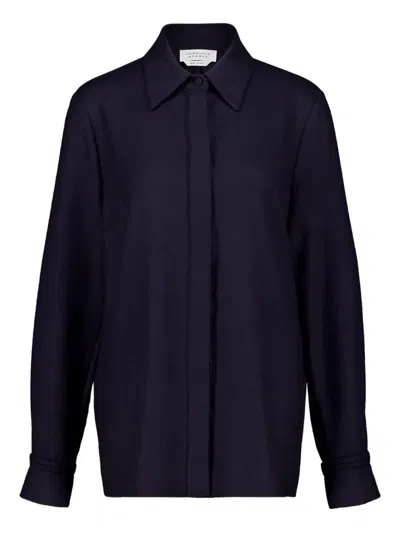 Gabriela Hearst Buttoned Long-sleeve Shirt In Purple