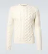 Gabriela Hearst Geoffrey Knit Sweater In Ivory Cashmere In White