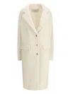 Gabriela Hearst Cable-knit Charles Coat In Neutral