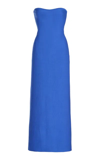 Gabriela Hearst Calderon Knit Dress In Sapphire Cashmere Merino Wool