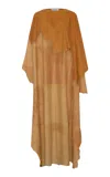 Gabriela Hearst Calian Raw-hem Suede Cape In Brown