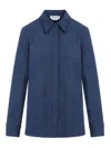 Gabriela Hearst Denim Blue Recycled Cotton Cruz Shirt In Blue