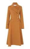 Gabriela Hearst Cantwell Double-breasted Cashmere Coat In Yellow