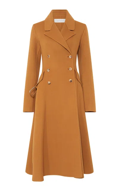 Gabriela Hearst Cantwell Double-breasted Cashmere Coat In Yellow