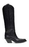 Gabriela Hearst Capitana Leather Western Boots In Black